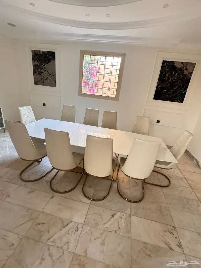 طاولة طعام 10 كراسي فخمة 2