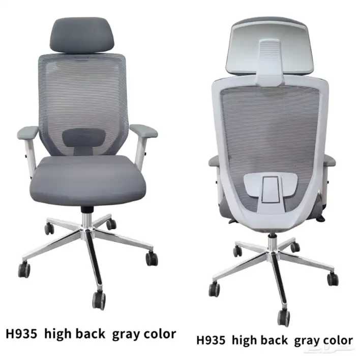 مكتب ابيض و رصاصي طقم مودرن فخم ورك ستيشن طاولة اجتماع كنب 42