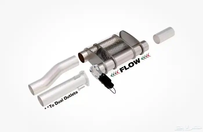 دبه صوت QTP Screamer Muffler w Bolt-On cutout 3 inch 8