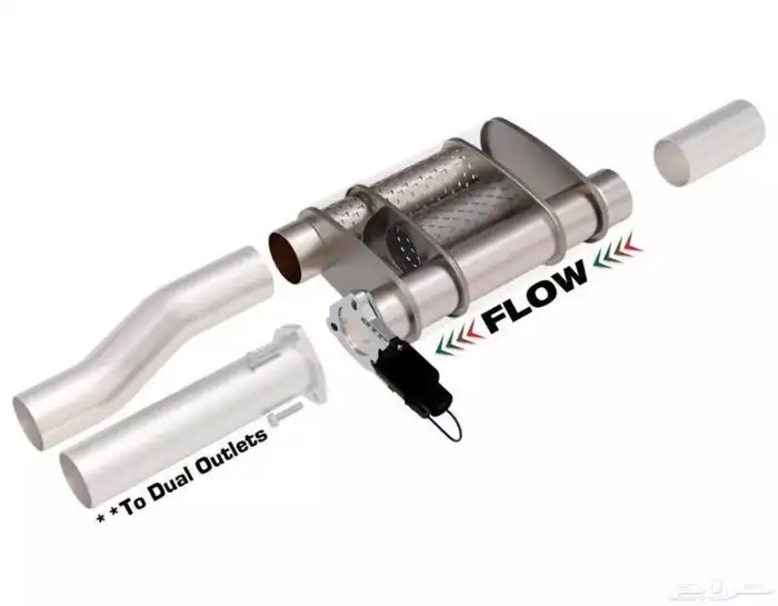 دبه صوت QTP Screamer Muffler w Bolt-On cutout 3 inch 9