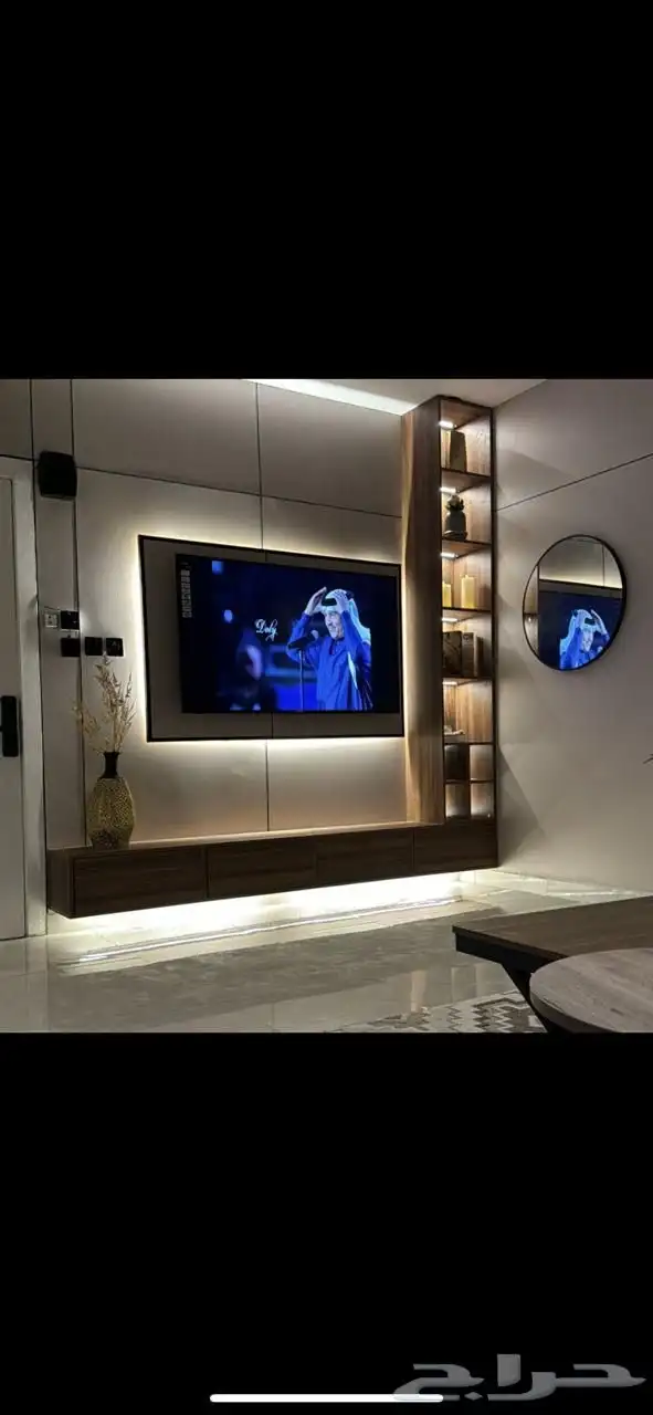 ديكور مداخل ديكور شاشه مرايا ليد 0