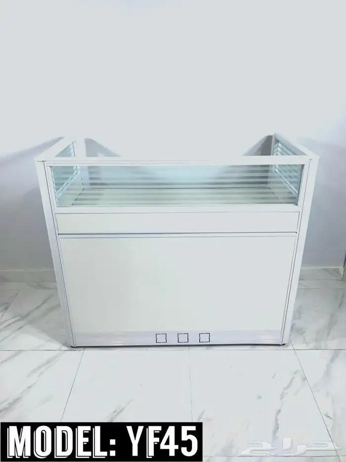 مكتب ابيض و رصاصي طقم مودرن فخم ورك ستيشن طاولة اجتماع كنب 34