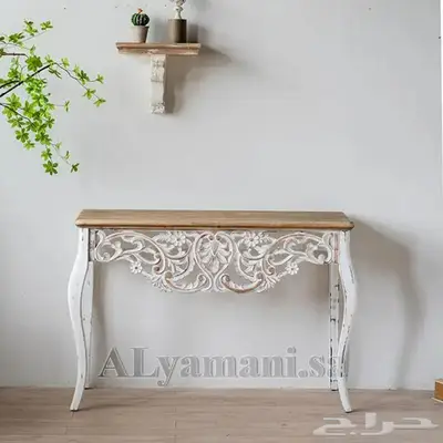 طاولة كونسول خشبي بتصميم بوهيمي 3