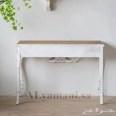 طاولة كونسول خشبي بتصميم بوهيمي 7