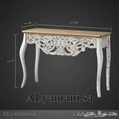 طاولة كونسول خشبي بتصميم بوهيمي 2