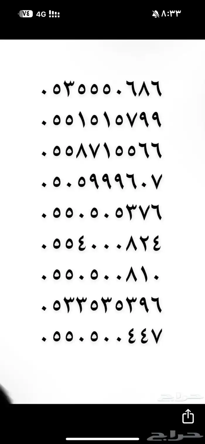 ارقام مميزه 36