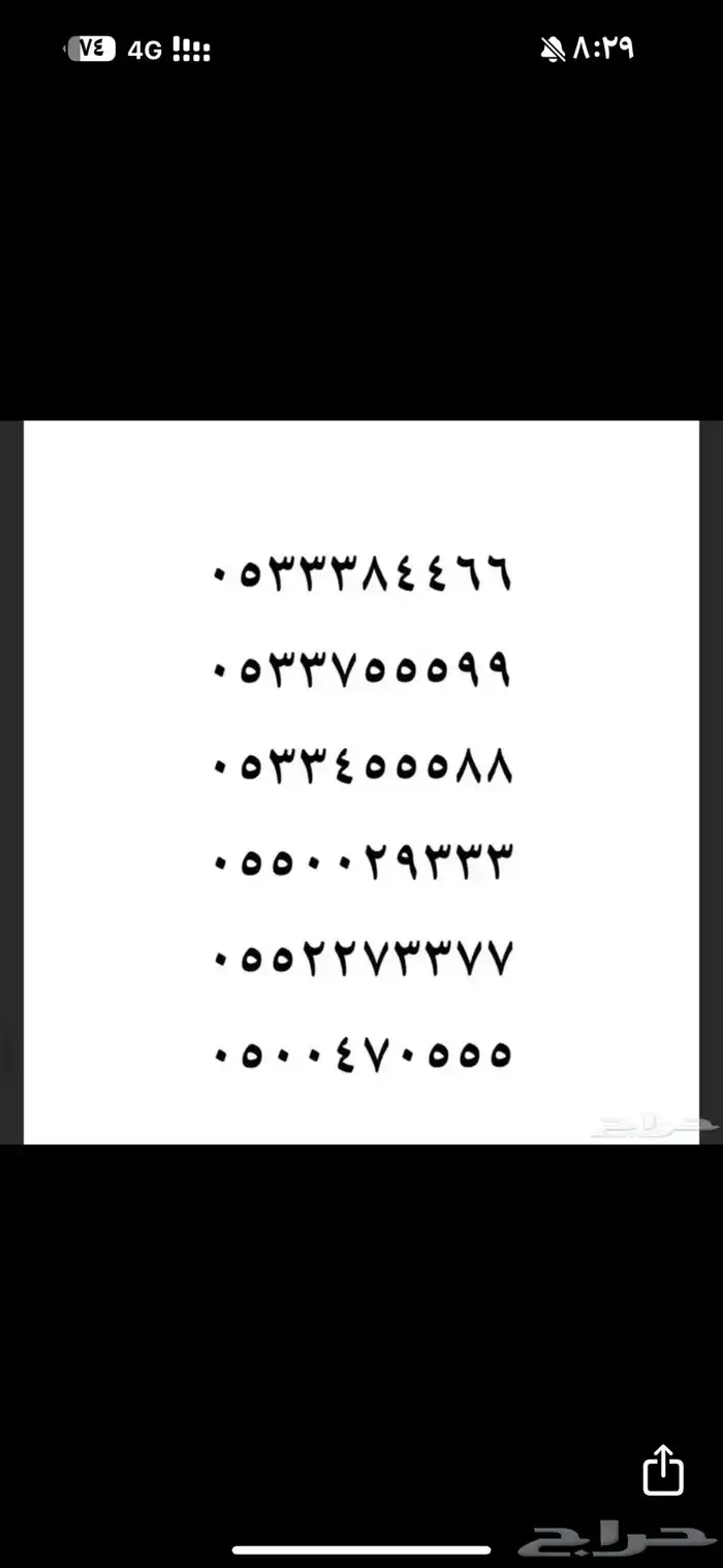 ارقام مميزه 25