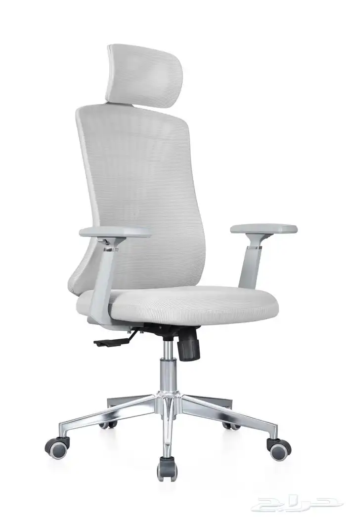 مكتب ابيض و رصاصي طقم مودرن فخم ورك ستيشن طاولة اجتماع كنب 39