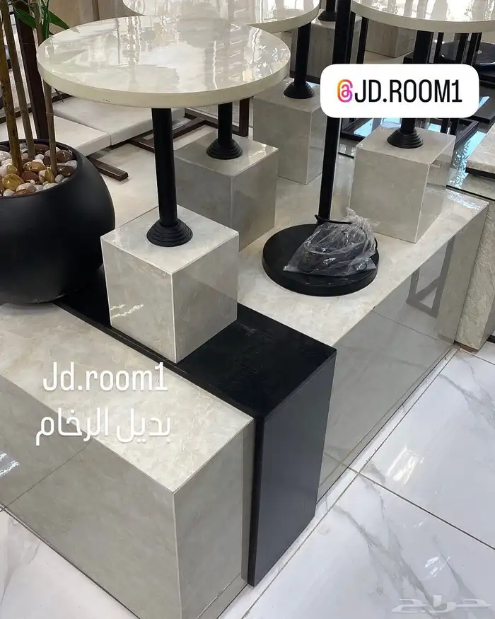 طاولات خدمه بديل الرخام ومرايات 21