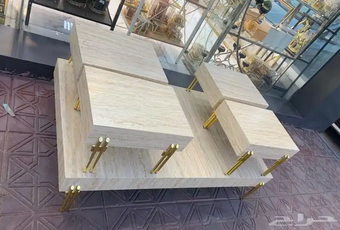 طاولات خدمه بديل الرخام ومرايات 79