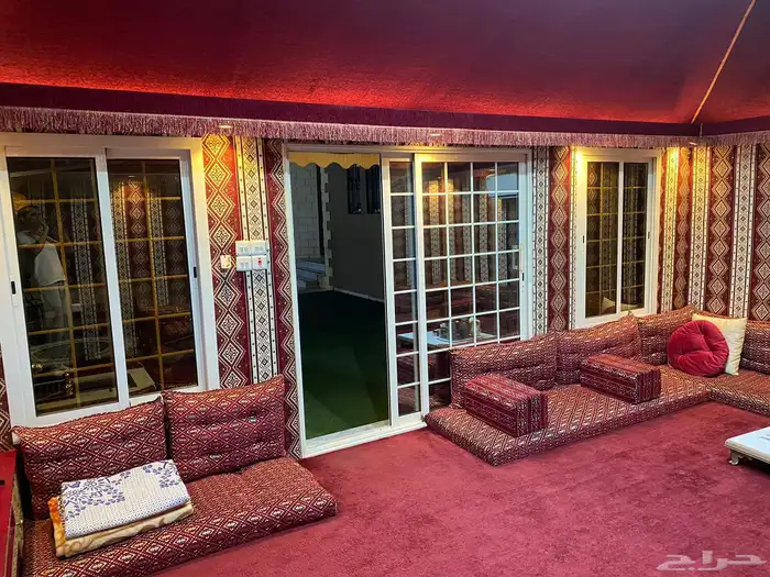 تلبيس قماش سدو خيام مشبات بيوت شعر و بي في سي 21