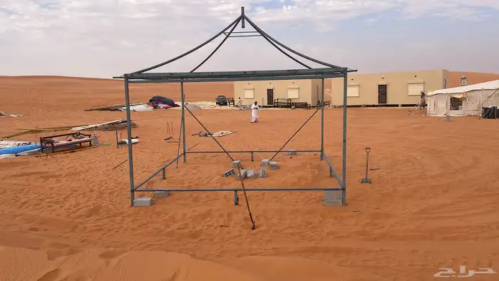 تلبيس قماش سدو خيام مشبات بيوت شعر و بي في سي 3