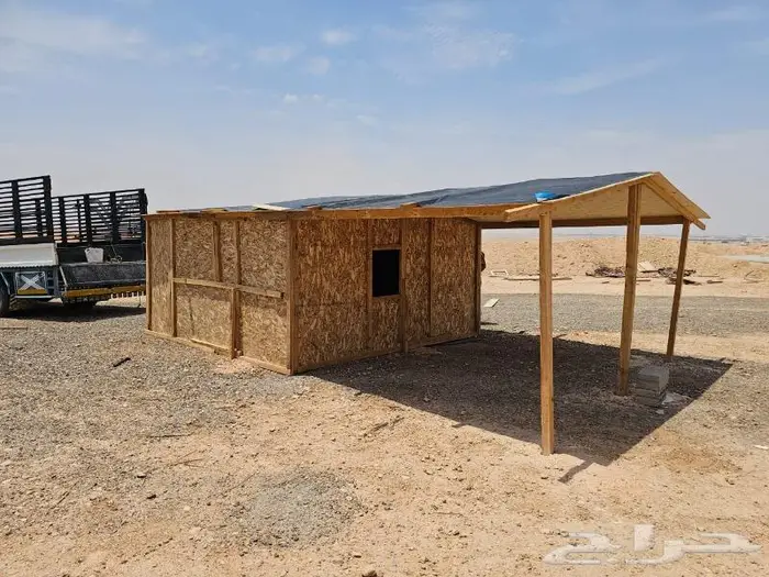 غرف خشب ضد المطر وشمس خيام بيوت شعر 5
