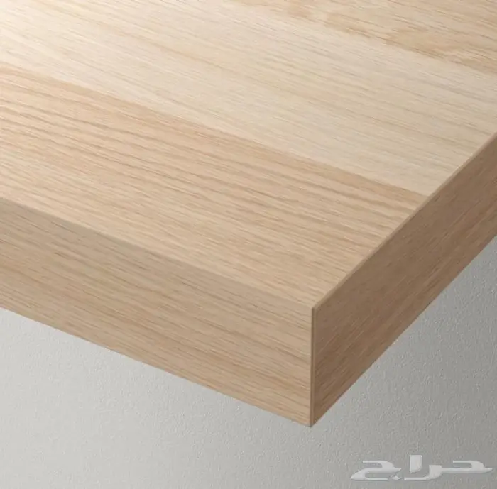 رف حائط خشبي أبيض أسود بني غامق جوزي 17