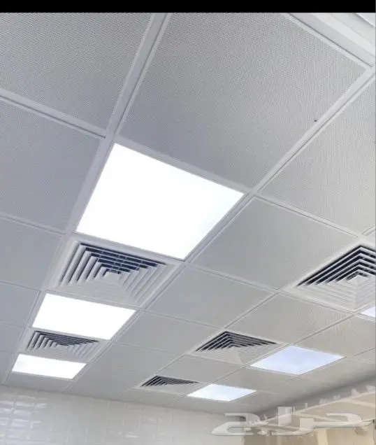 اسقف مستعاره امسترانق مربعات جبس شرايح المنيوم مربعات 3