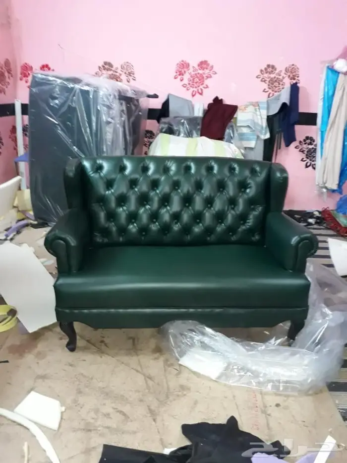 كنب مكتبي جديدة جلد فخم (طقم كنبات موجود جاهز كل الوان) 30
