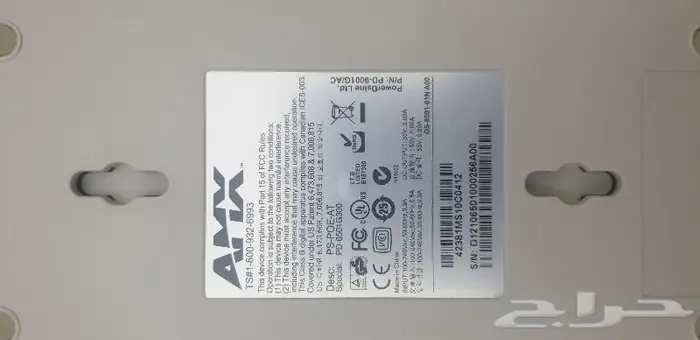 أجهزة AMX ( محول طاقة عبر الإيثرنت ) 0