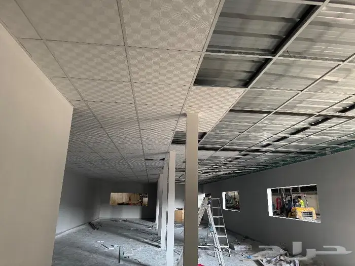 اسقف مستعاره امسترانق مربعات جبس شرايح المنيوم مربعات 1