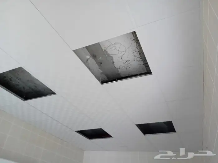 اسقف مستعاره امسترانق مربعات جبس شرايح المنيوم مربعات 7