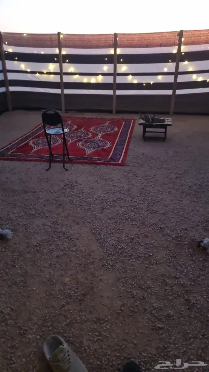 خيمه في الخاثر بالساعه او باليوم 2