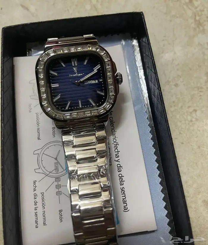 سعات رجالية لبيع جديده ماركة كوارتز الحركه يابانيه 7