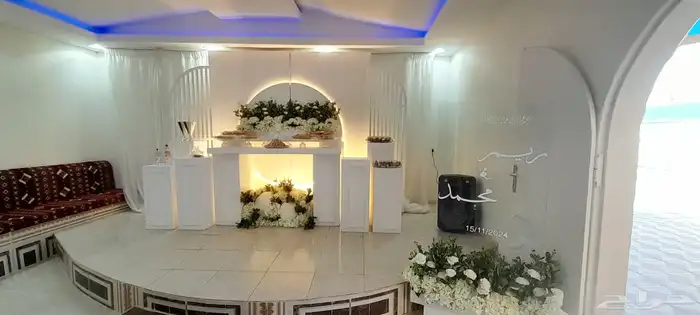 كوش زواجات أفراح طاولات طعام زجاج وعادي كراسي قهوجين صبابين 4