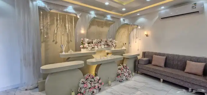 كوش زواجات أفراح طاولات طعام زجاج وعادي كراسي قهوجين صبابين 5