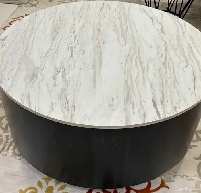 طاولة قهوة وضيافة كبيره ابيض 1