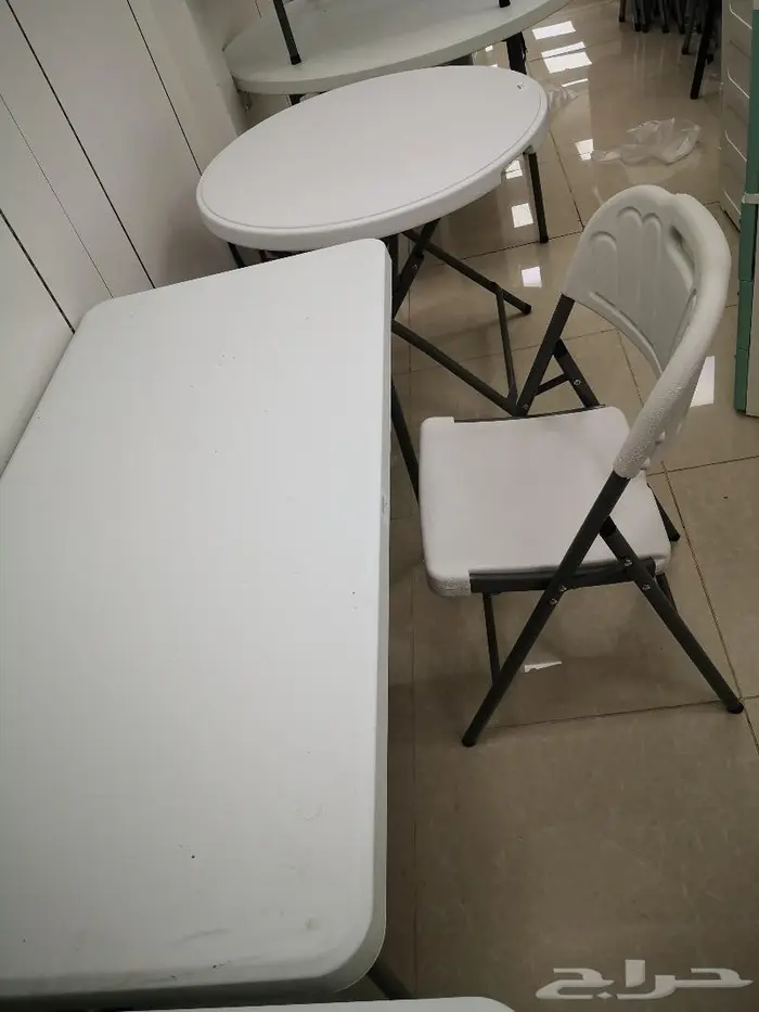 كرسي قابل للطي سطح فيبر وأرجل معدنية .. كرسي فيبر 2
