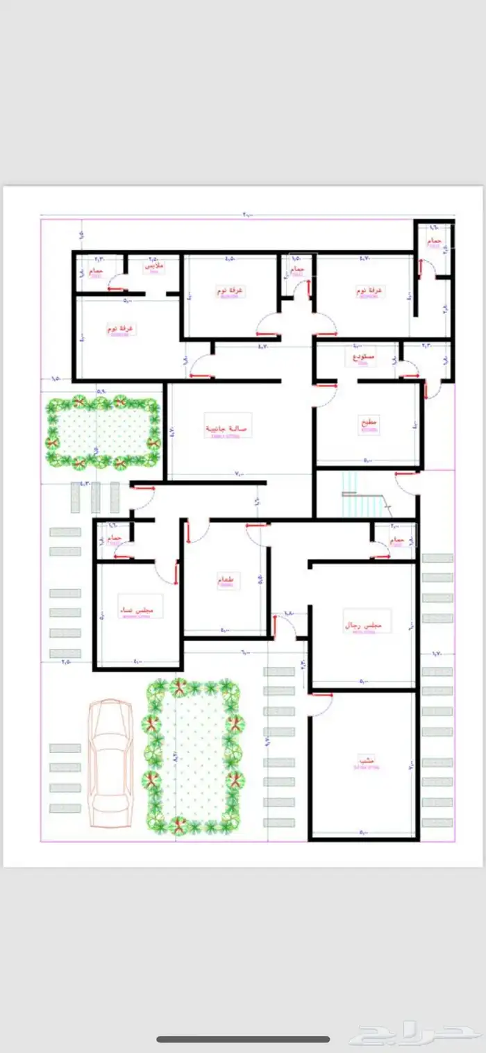 عرض خاص على تصميم المخططات اي مخطط فيلا ب750 ريال 6