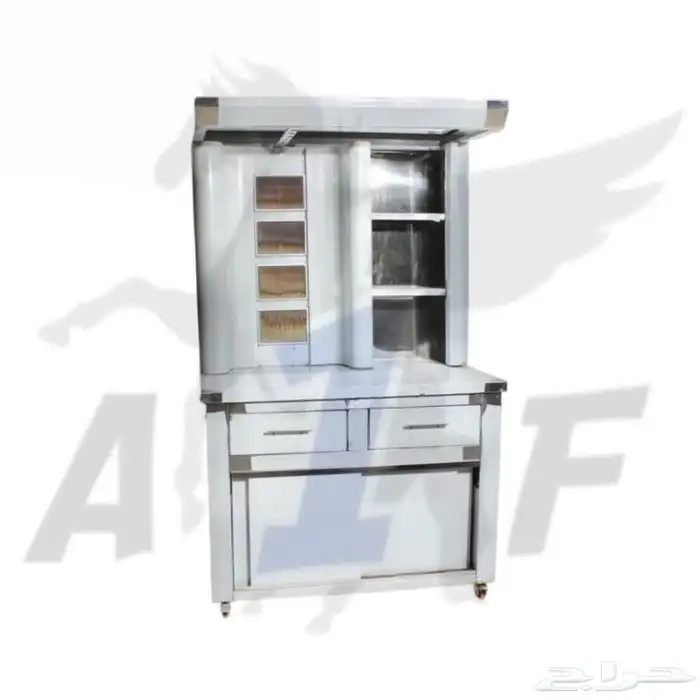 مكينة شاورما استيل وطني شواية شاورما فحم كهربائي معدات شاور 12