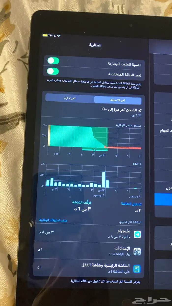 ايباد ابل للبيع ب800مستعمل نظيف بس الصوت راخي 0