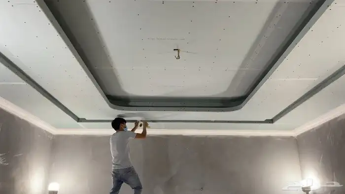 ديكور جبس مغربية جدار و سقفه 17