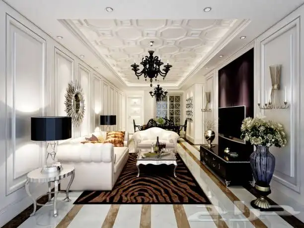 ديكور جبس مغربية جدار و سقفه 9