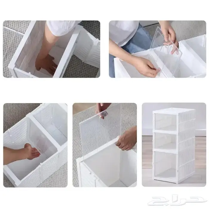 دولاب 5 أدوار قابل للطي الحل الذكي لتنظيم أغراضك 1