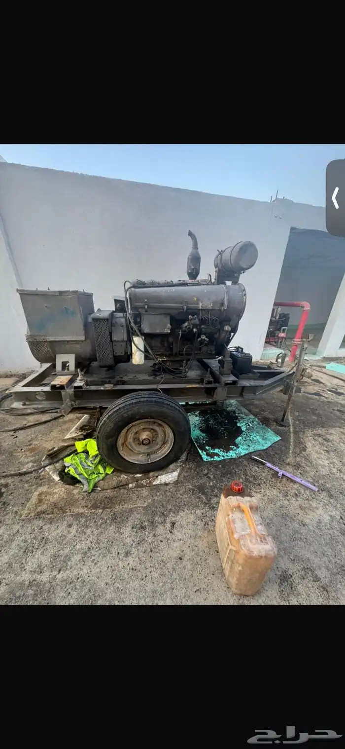 مولد متحرك على عجل بقوة 80 كيلو - 150 أمبير 5
