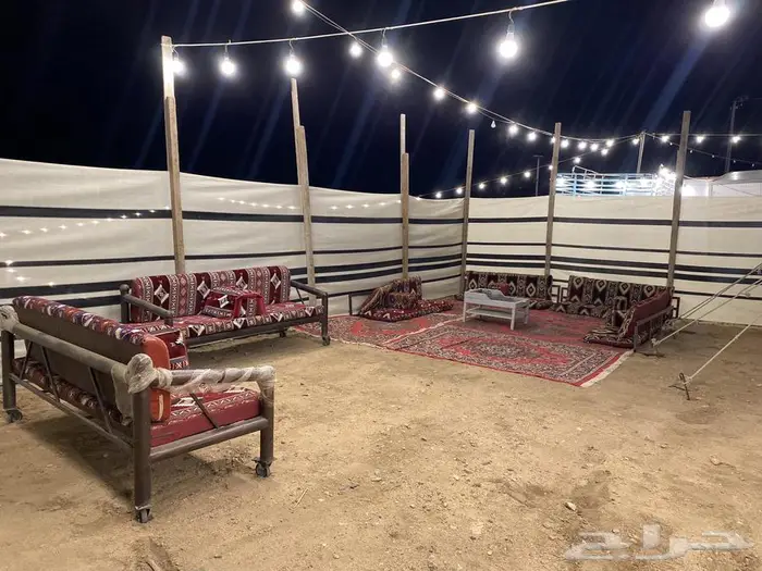 خيمه ب 100وخيمة ب 200 مع المشب ومع الحمام 4