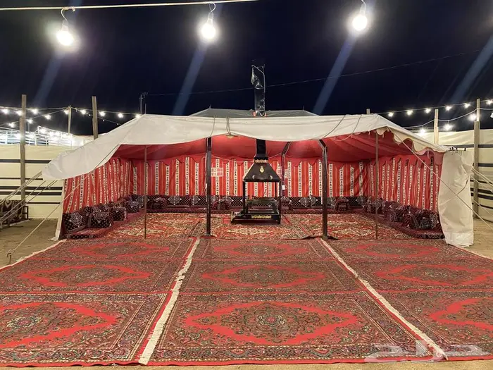 خيمه ب 100وخيمة ب 200 مع المشب ومع الحمام 0