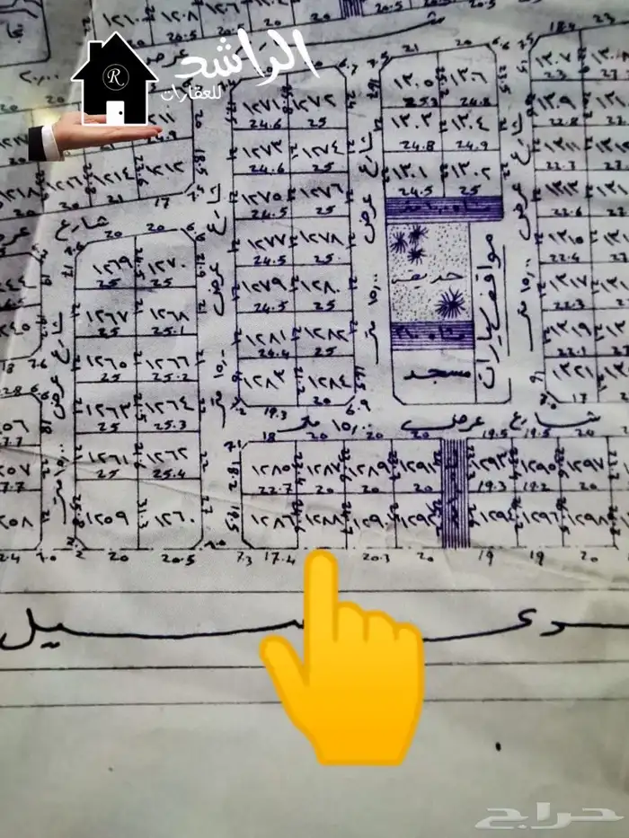 أرض تجارية للبيع بحي الوفاء بعنيزة 0