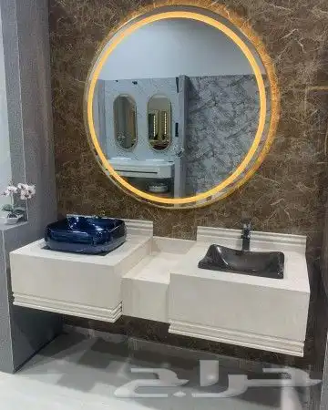 من المصنع للعميل مغاسل رخام تفصيل وتوريد (طبيعى  صناعى). 5