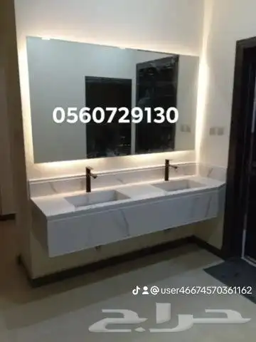 من المصنع للعميل مغاسل رخام تفصيل وتوريد (طبيعى  صناعى). 1