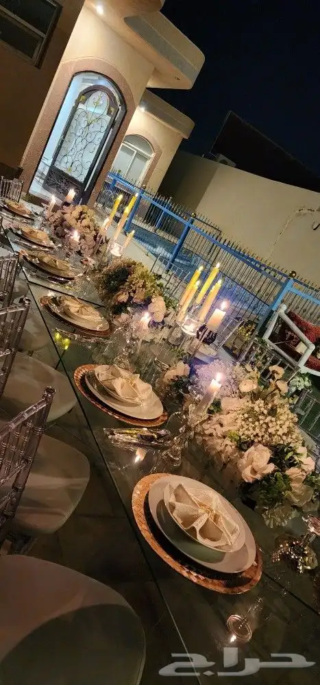 معنا مناسبتك ماتنسي حفلة نجوم طاولات طعام كوش استقبال مد 8