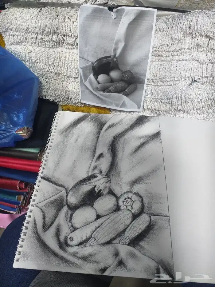 رسم بالغحم والمرسام 3