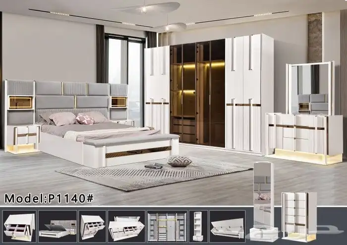 غرف نوم صيني درجه اولى مديلات جديده وراقيه 1
