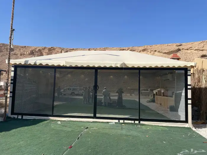 شراع بلاستيك بي في سي ضد المطر والشمس 1