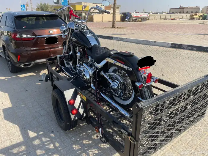 قلص للايجار لجميع الدبابات motorcycle trailer for rent 0