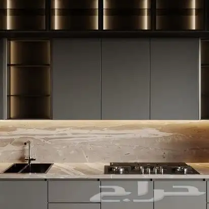 تفصيل مطابخ خشب وصاج وخزائن ورخام صناعي 2