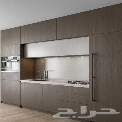 مطابخ خشب وصاج والمنيوم وخزائن ورخام صناعي 0