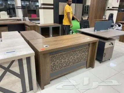 مكتب سكرتارية طقم عصرية فخم طاولة اجتماع محطة العمل موظفين 24