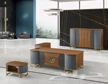 مكتب سكرتارية طقم عصرية فخم طاولة اجتماع محطة العمل موظفين 29